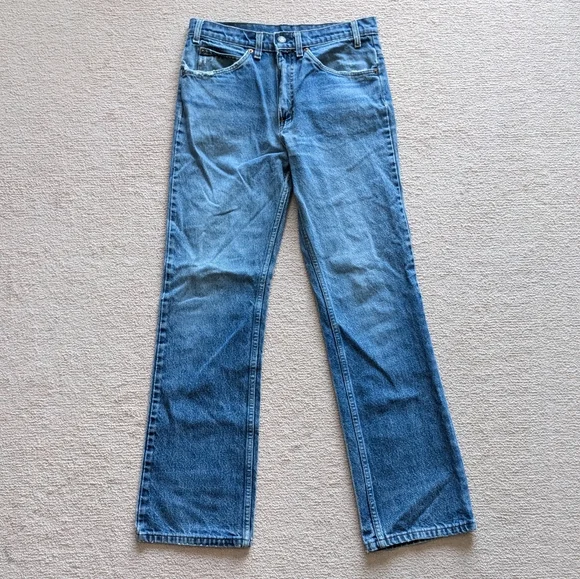 Levi's straight leg blue jeans, size 32 - Picture 2 of 5